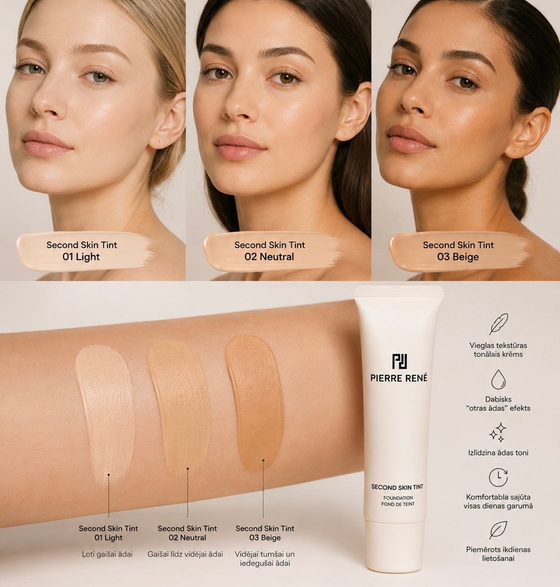 Second Skin Tint 01 Light