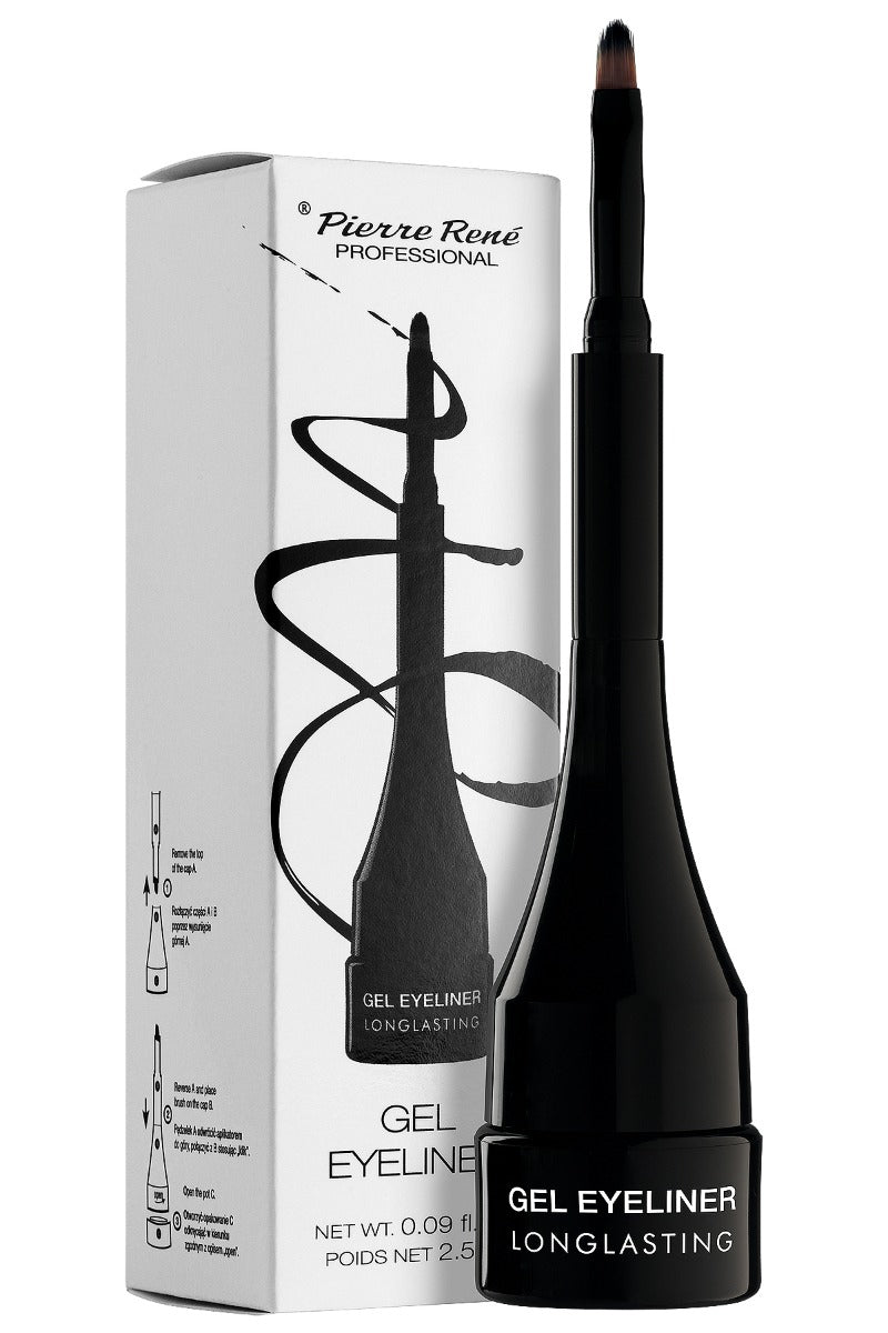 Gel Eyeliner Waterproof Gel Cartoon No. 01 Carbon Black 